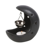 Diffuser - Natural Oil Burner - Black Crescent Moon