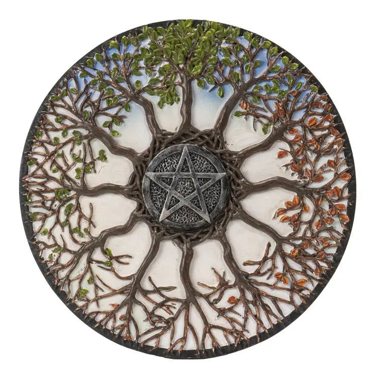 Home Decor - Wheel of Life Plaque Pentacle
