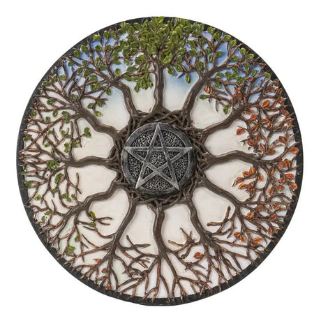 Home Decor - Wheel of Life Plaque Pentacle
