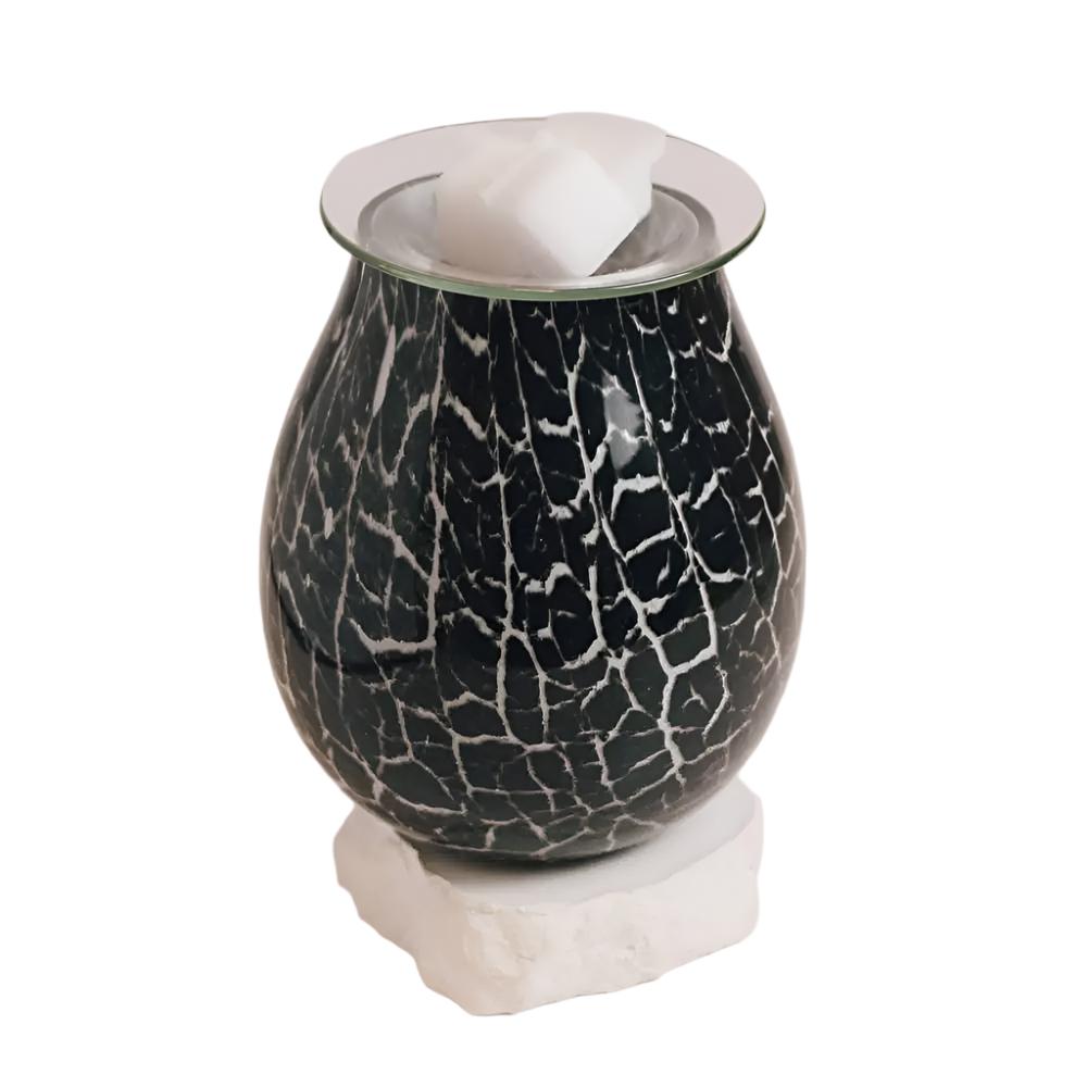 Diffuser - Electric Oil & Wax Cube Burner - Onyx Glass - Tabletop