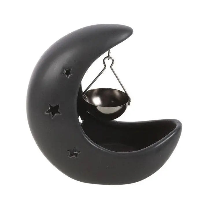 Diffuser - Natural Oil Burner - Black Crescent Moon