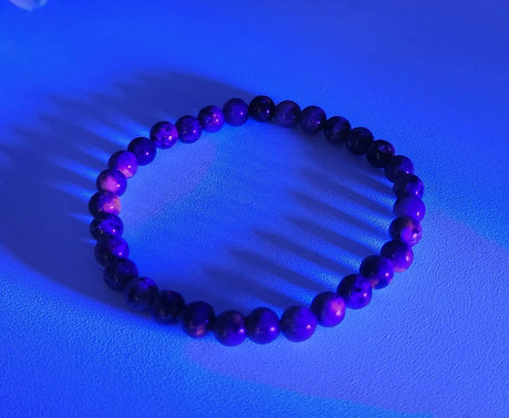 Bracelet - Yooperlite - 6mm - UV Reactive