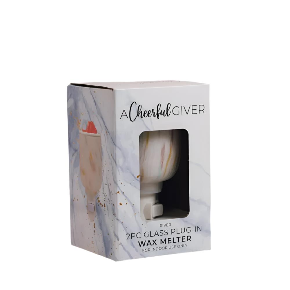 Diffuser - Electric Oil & Wax Cube Burner - River Glass - Plug-In