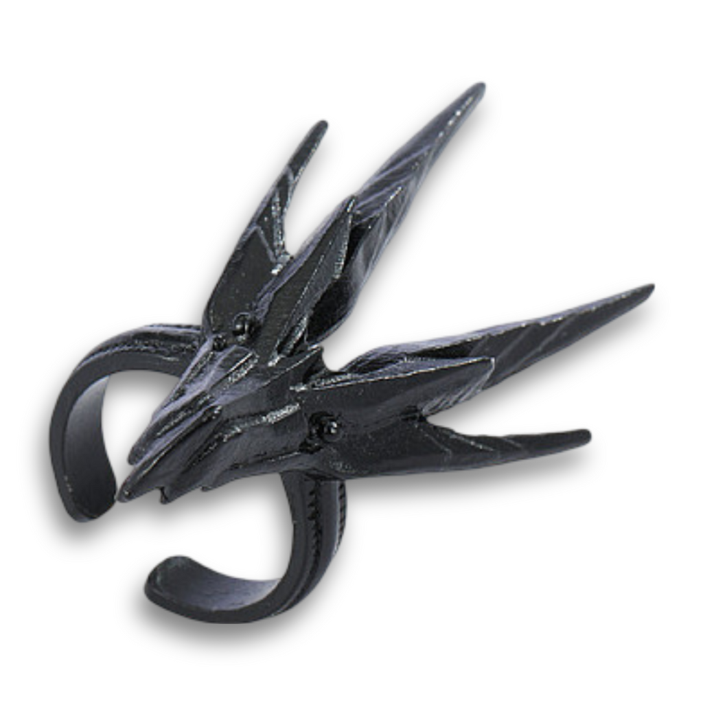 Ring -Raven Dragon Black Bone -Adjustable