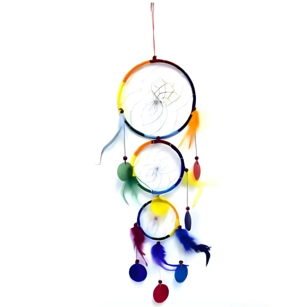 Home Decor - Dreamcatcher - Three Ring Multi-Colored - 6"D