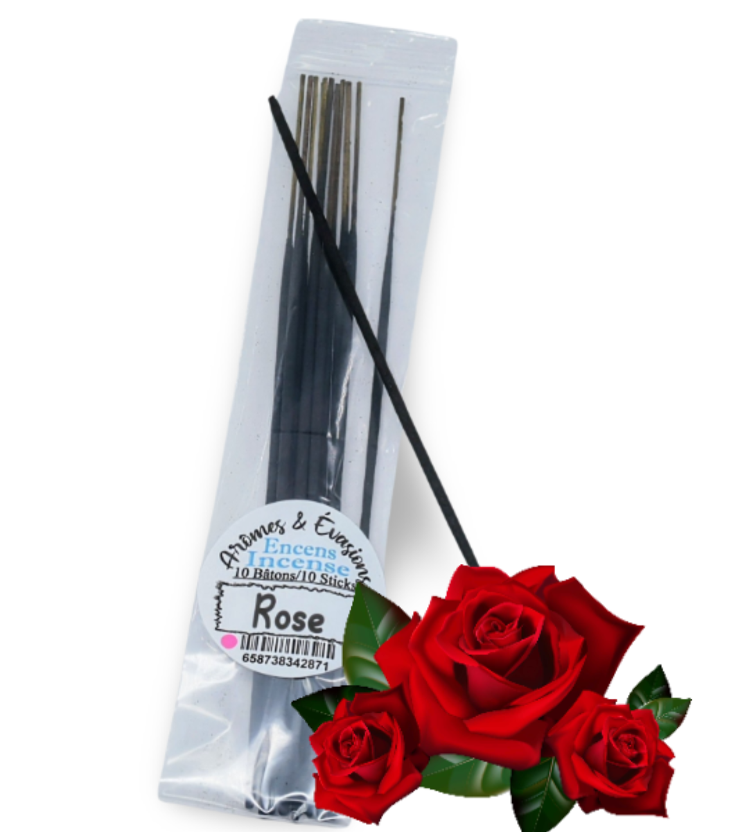 Incense Sticks - Rose - Pack of 10