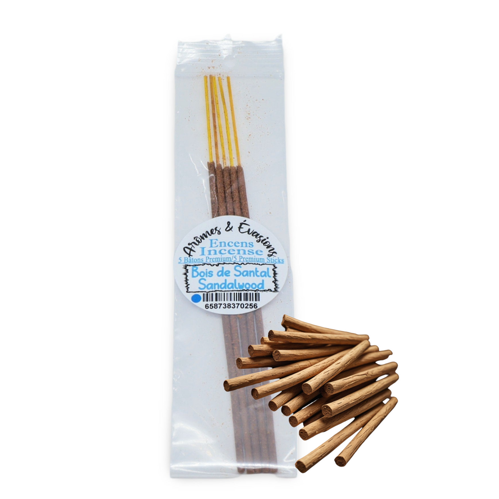 Incense Sticks - Premium Collection - Sandalwood - Pack of 5 Masala Sticks