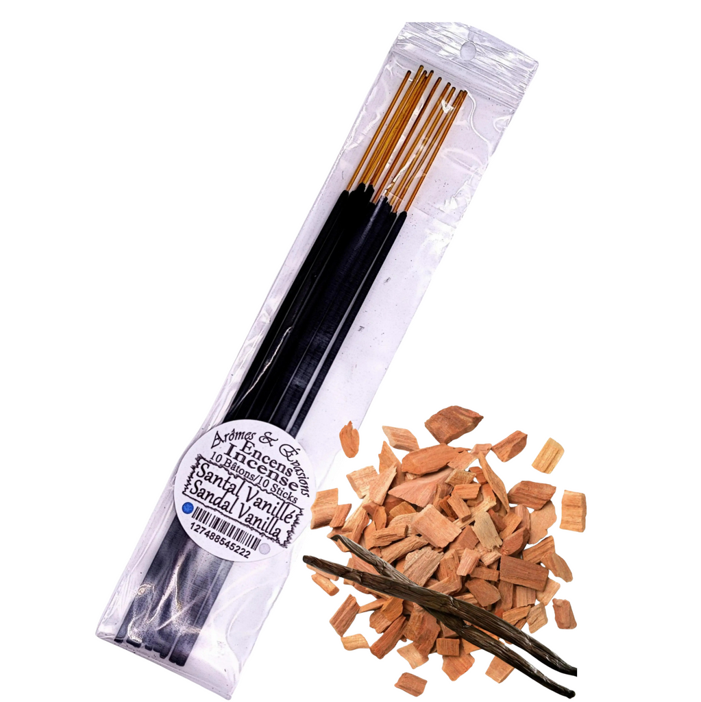 Incense Sticks - Sandalwood & Vanilla - Pack of 10