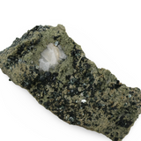 Stone - Epidote with Crystal Quartz on Matrix Specimen - Mexico - Rough - 162g
