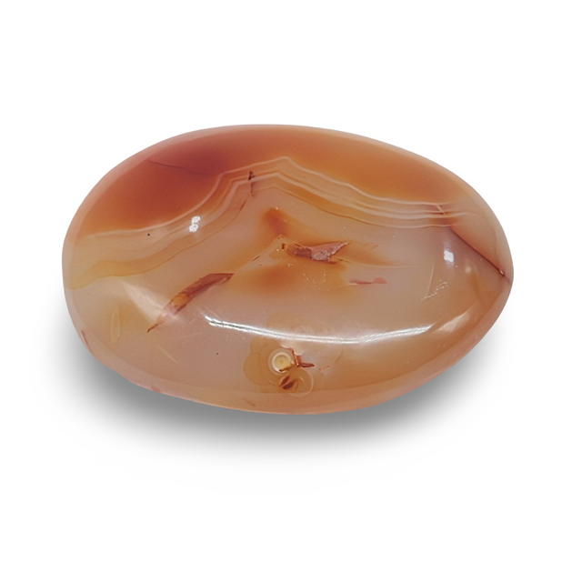 Palm Stone - Carnalian Grade A - Tumbled