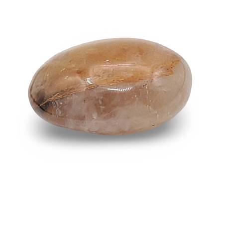 Palm Stone - Yellow Hematoide Quartz - Tumbled - 71g