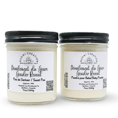 Scented Candles - Gender Reveal - Wood Wick