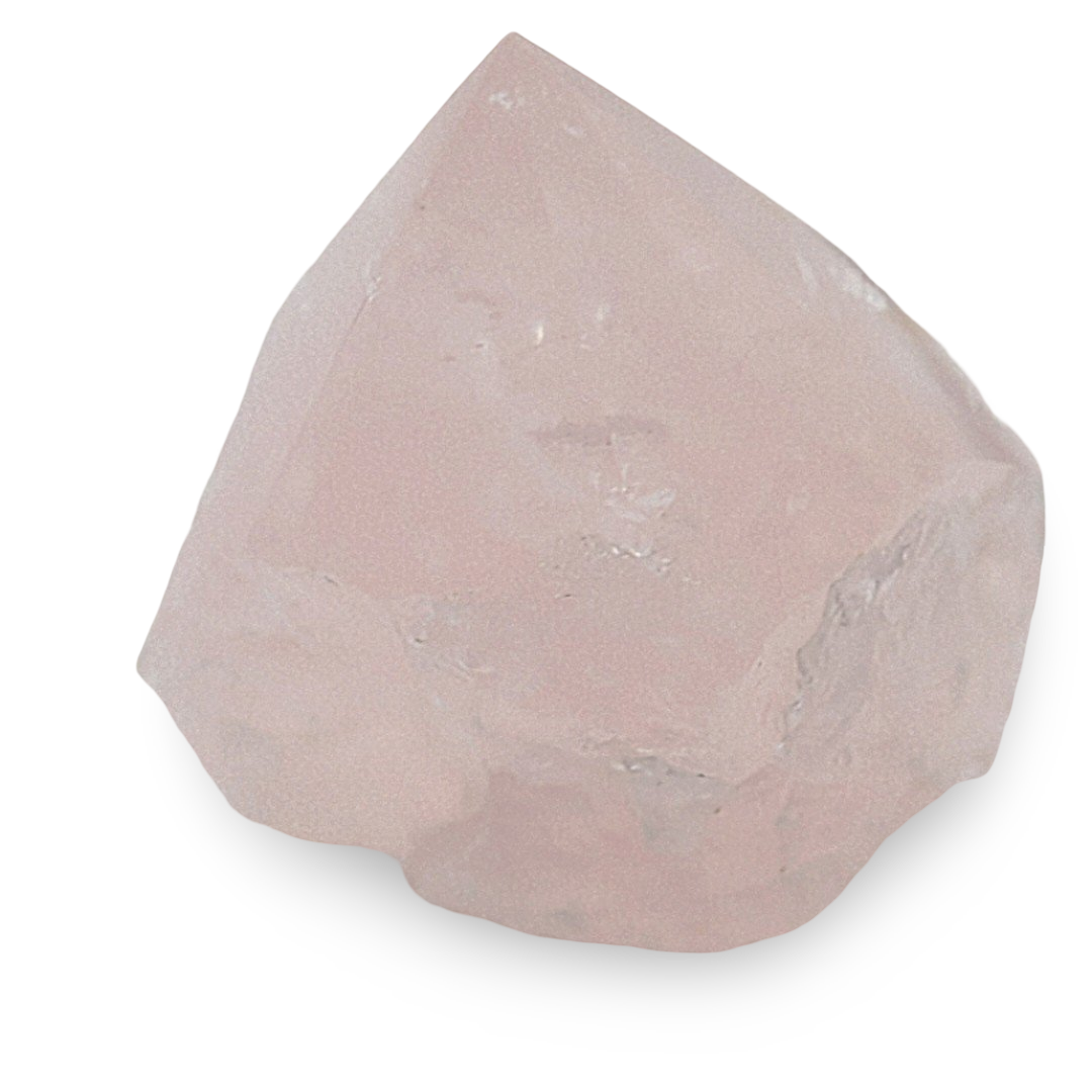 Stone - Crystal Point - Brazilian Rose Quartz - Tumbled Top