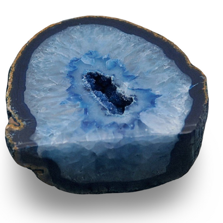 Stone - Blue Agate Geode - 537g Specimen