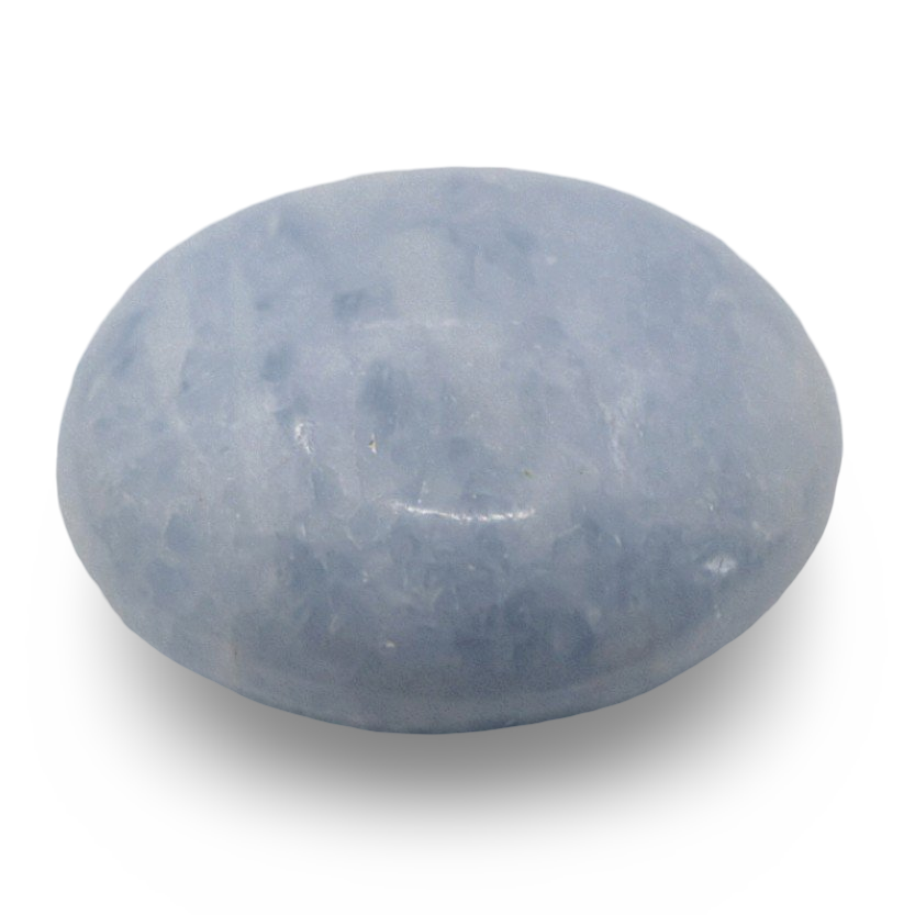 Palm Stone - Blue Calcite - Tumbled - 78g
