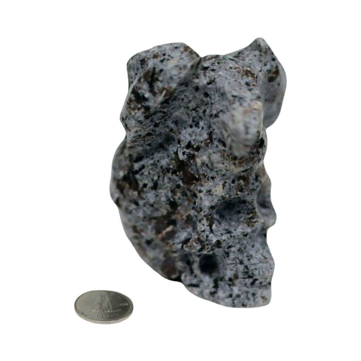 Stone - Natural Syenite Crystal - Sculpture - Skull