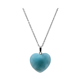 Necklace - Heart Shaped - Turquoise Jade