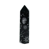 Obelisk - Black Obsidian - Mystic Mixed Image