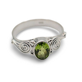 Ring - 925 Sterling Silver - Peridot 10