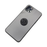 Stone - Shungite - Adhesive Tile - Engraved OM - 30mm