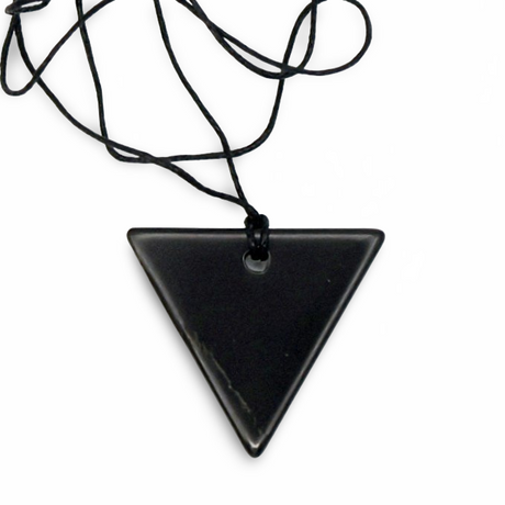 Necklace - AAA Shungite - Triangle Shape Pendant
