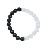 Bracelet – Protection – Shungite & Selenite – 8 mm
