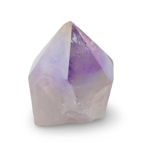 Stone - Crystal Point - Brazilian Amethyst Angel Aura Quartz - Tumbled Top