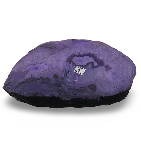 Stone - Purple Agate Geode Slice - 556 g Specimen