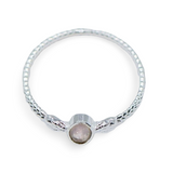 Ring - 925 Sterling Silver - Oval Small Gemstone