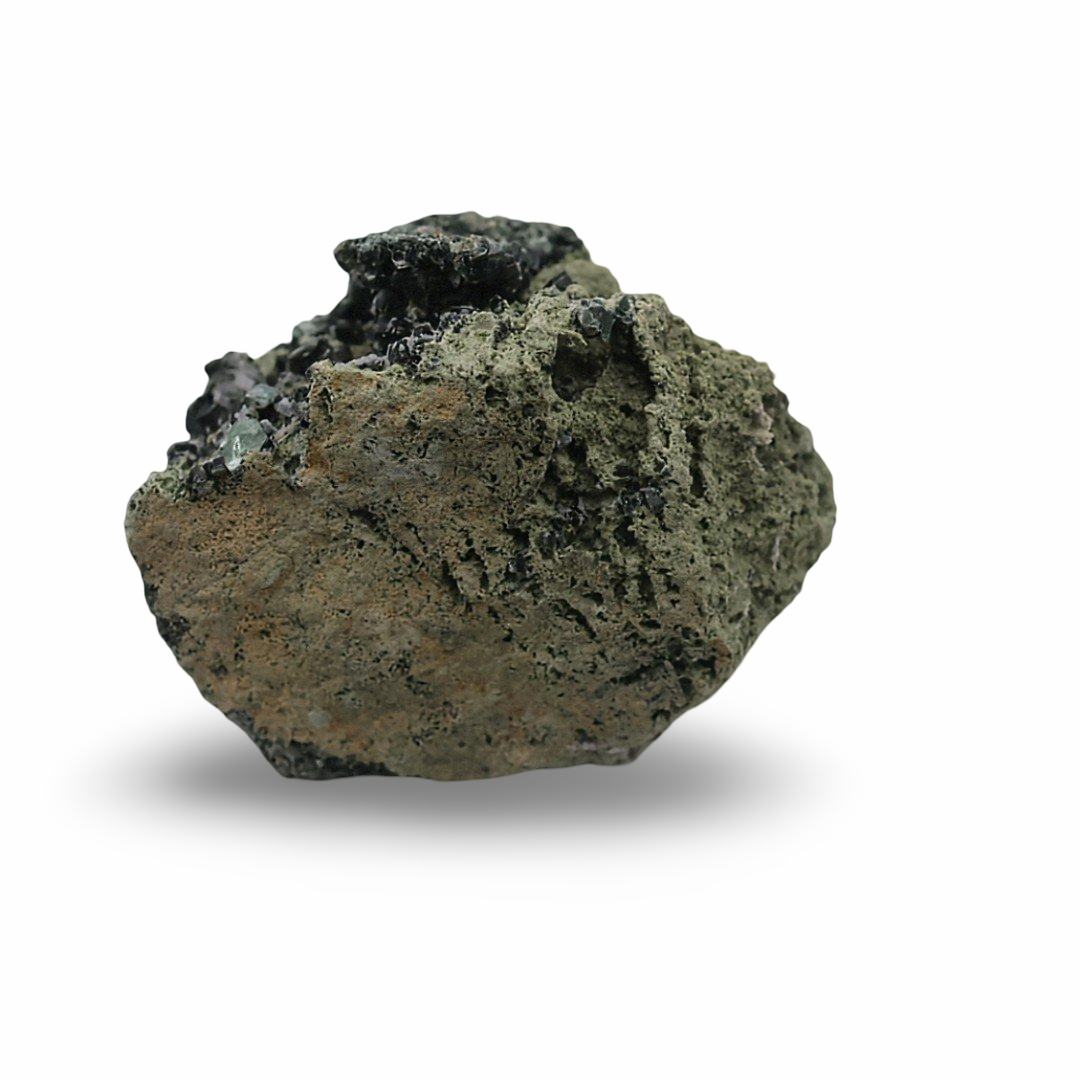 Stone - Epidote with Crystal Quartz on Matrix Specimen - Mexico - Rough - 185g