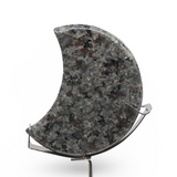 Stone - Yooperlite Moon Shape with Astrological Metal Stand