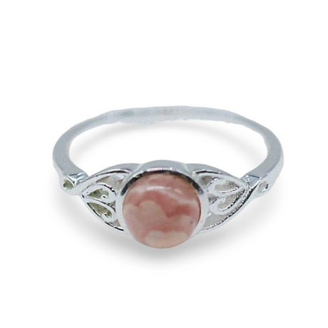Ring - 925 Sterling Silver - Rhodonite