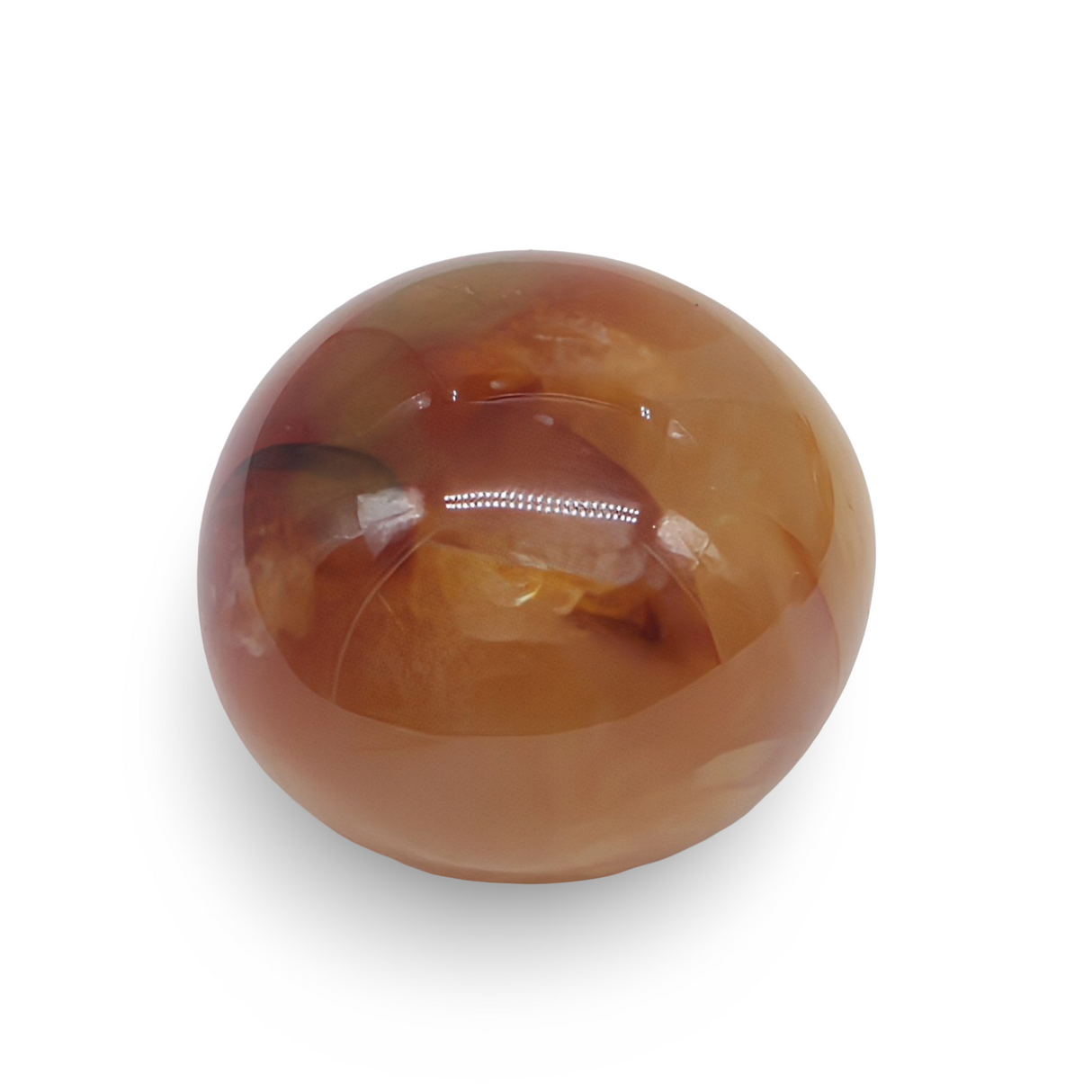 Palm Stone - Carnalian Grade A - Tumbled