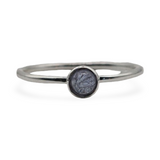 Ring - 925 Sterling Silver - Rond Stone - Tanzanite