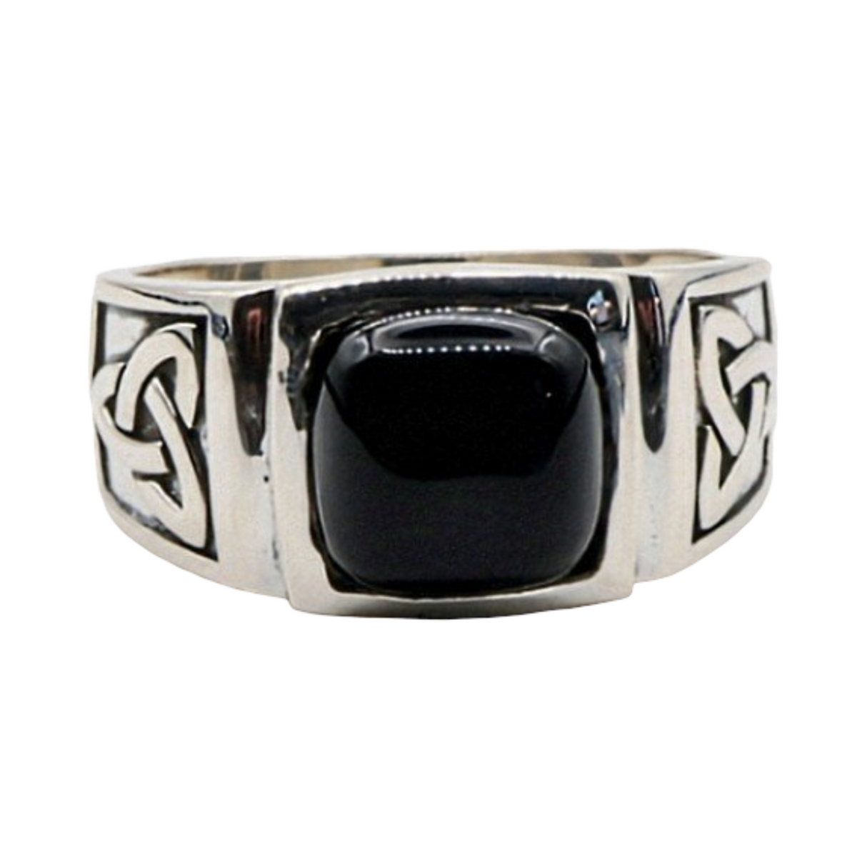 Ring - 925 Sterling Silver - For Men - Black Onyx