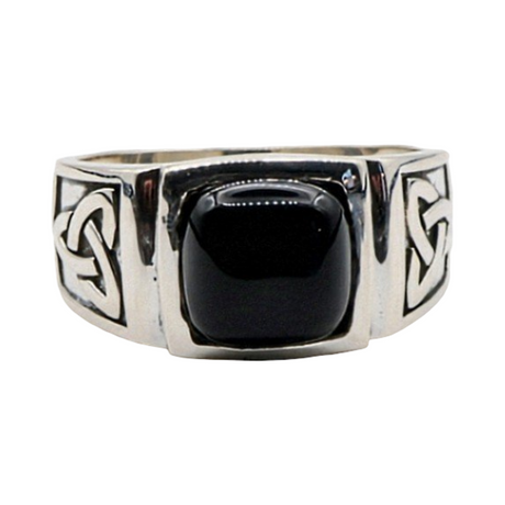 Ring - 925 Sterling Silver - For Men - Black Onyx
