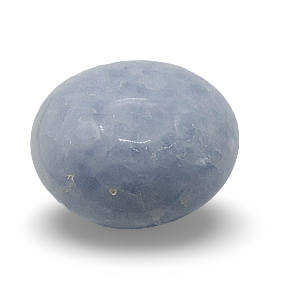 Palm Stone - Blue Calcite - Tumbled - 112g
