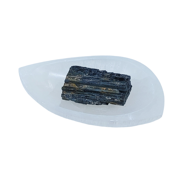 Home Decor - Leave Shape - Selenite Stone Bowl