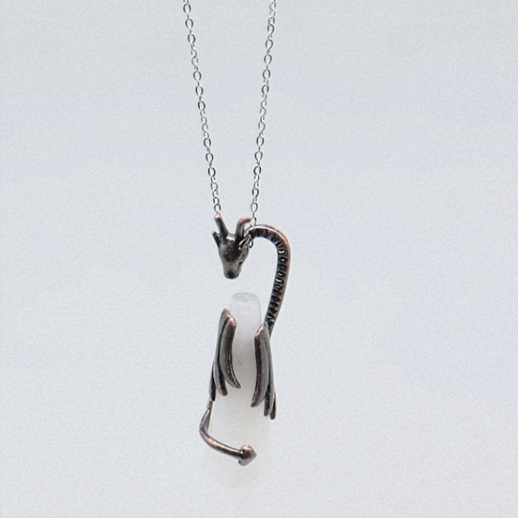 Necklace - Dragon with Clear Quartz Point
