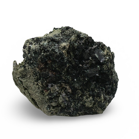 Stone - Epidote with Crystal Quartz on Matrix Specimen - Mexico - Rough - 185g