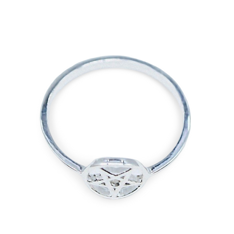 Ring - 925 Sterling Silver - Pentacle 9