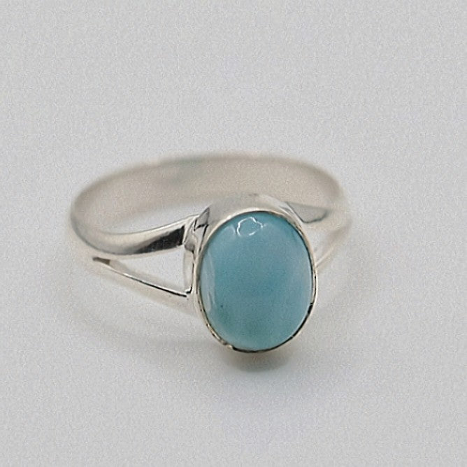 Ring - 925 Sterling Silver - Larimar 9