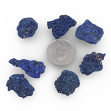 Stone - High-Grade Micro-Crystallized Azurite Specimen - 1-3g/each