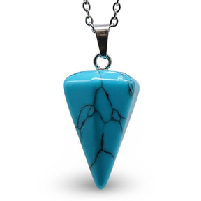 Necklace - Mini Cone - Turquoise