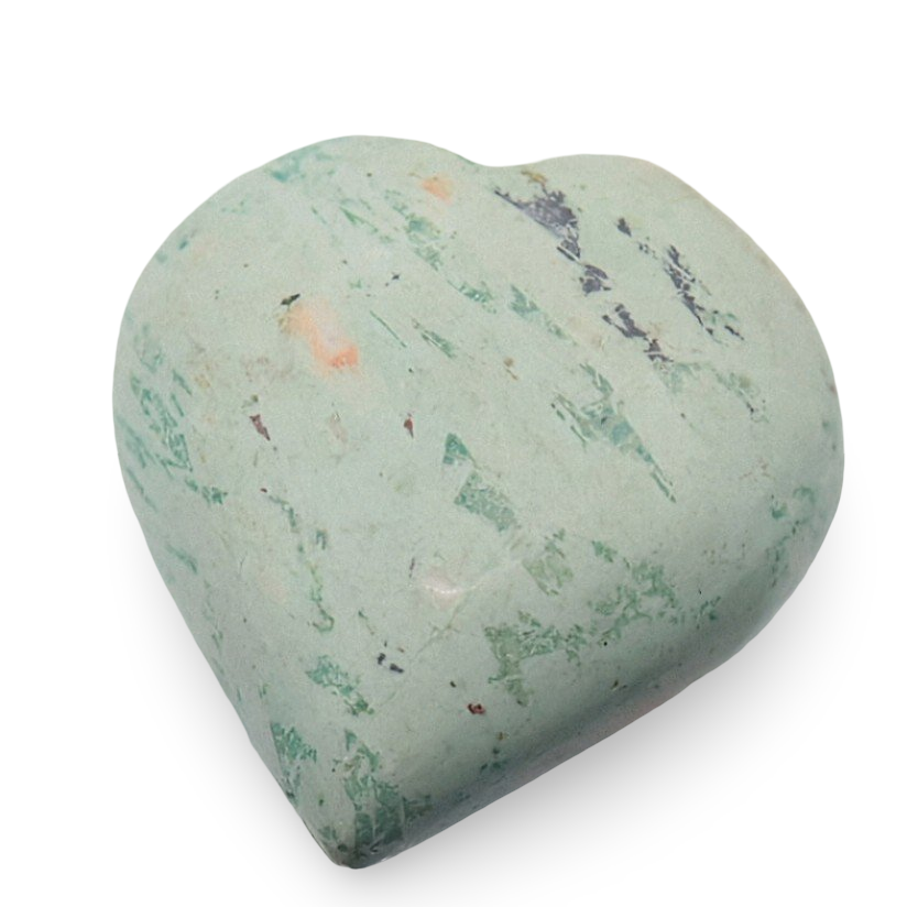 Stone - Peruvian Turquoise - Heart Shape - Tumbled