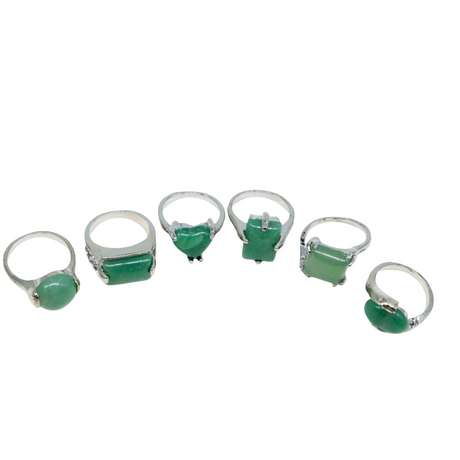 Ring - Green Aventurine - Multi Shape Choice - Size 6-10