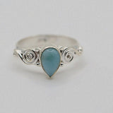 Ring - 925 Sterling Silver - Larimar 6
