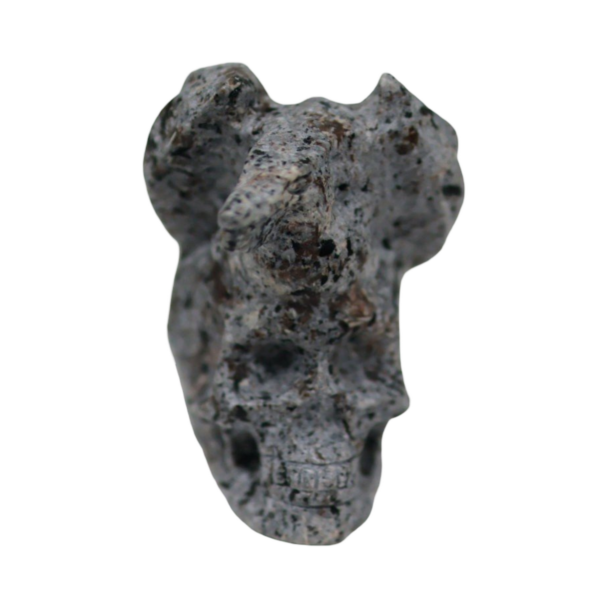 Stone - Natural Syenite Crystal - Sculpture - Skull