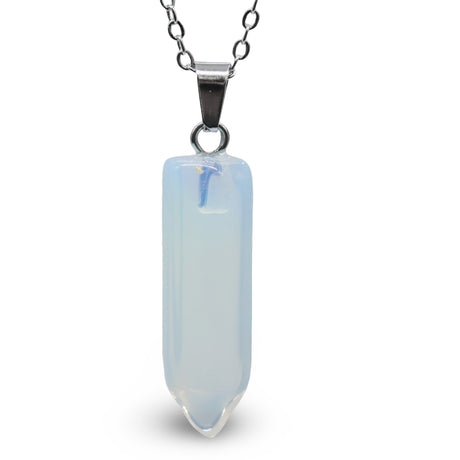 Necklace - Bullet Point - Gemstone Pendant Opalite