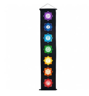 Banner -7 Chakras Symbol -Black